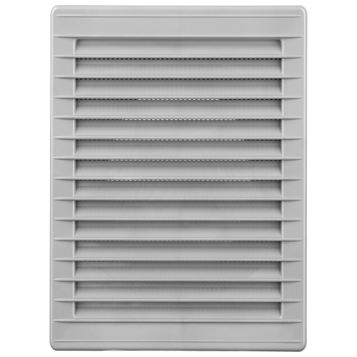 Kratka wentylacyjna 14x21 szara skośna