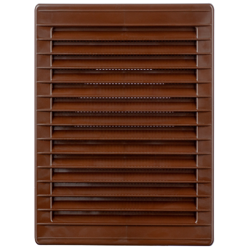 Kratka wentylacyjna 14x21 brązowa skośna