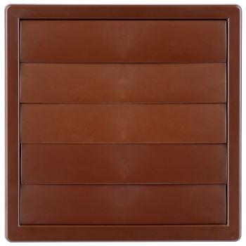 Kratka wentylacyjna grawitacyjna 17x17 fi 80-150 regulowana brązowa