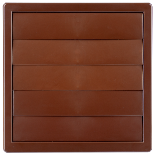 Kratka wentylacyjna grawitacyjna 17x17 fi 80-150 regulowana brązowa