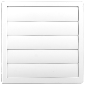 Kratka wentylacyjna grawitacyjna 17x17 fi 80-150 regulowana biała