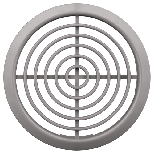 Kratka wentylacyjna drzwiowa fi 70 szara