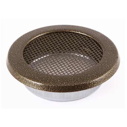 Kratka kominkowa wentylacyjna fi 125 stare złoto