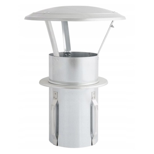 Daszek kominowy z podstawą wciskaną fi 160 kwasoodporny