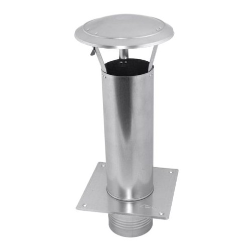 Daszek kominowy wywietrznikowy z podstawą fi 100 ocynkowany