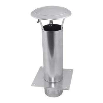 Daszek kominowy wywietrznikowy z podstawą fi 140 ocynkowany