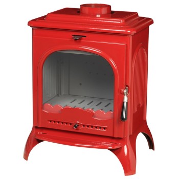 Piec wolnostojący INVICTA SEVILLE 2 czerwona emalia ref. 6192-47