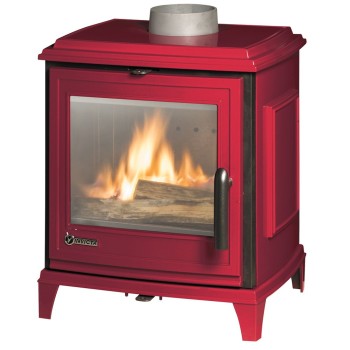 Piec wolnostojący INVICTA SEDAN S czerwona emalia ref. 9450-47