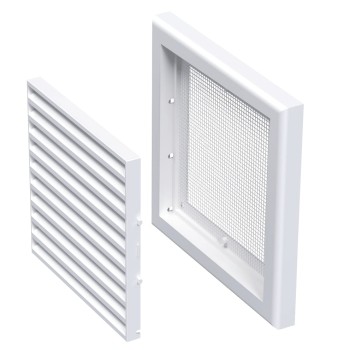 Kratka wentylacyjna WP FMV 15x15 biała skośna