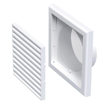 Kratka wentylacyjna WP FMV fi 150 biała skośna