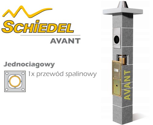 Komin ceramiczny SCHIEDEL AVANT fi 120 7,66 m