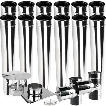 Wkład kominowy jednościenny KJ fi 400 12 mb kwasoodporny