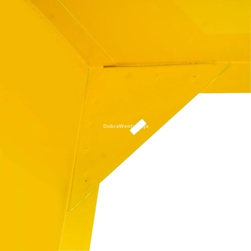 Szafka gazowa 70x70x25 żółta, dwuskrzydłowa, bez pleców