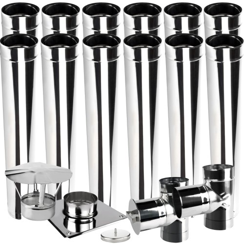 Wkład kominowy żaroodporny fi 140 12 mb