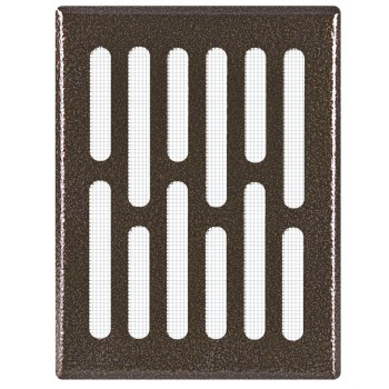 Kratka wentylacyjna 10x14 antyk prosta