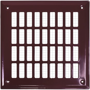 Osłonka / Kratka wentylacyjna 10x10 brązowa prosta