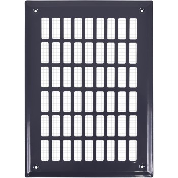 Osłonka / Kratka wentylacyjna 14x21 grafit prosta