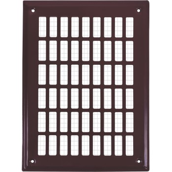 Osłonka / Kratka wentylacyjna 10x17 brązowa prosta