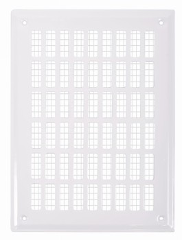 Osłonka / Kratka wentylacyjna 10x28 biała prosta