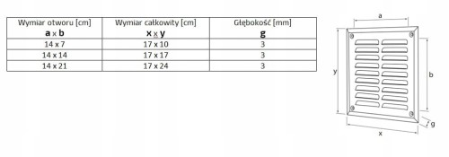 Osłonka kratka wentylacyjna 14x14 antracyt skośna