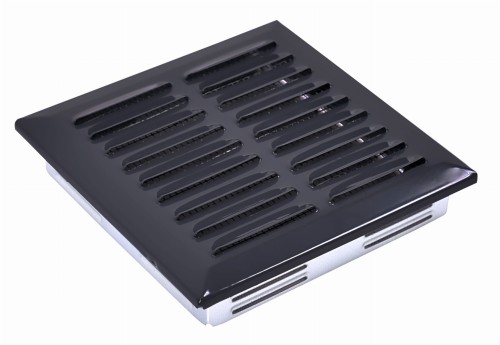 Kratka wentylacyjna 14x14 antracyt skośna