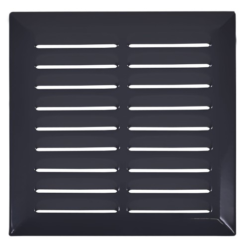 Kratka wentylacyjna 14x14 antracyt skośna