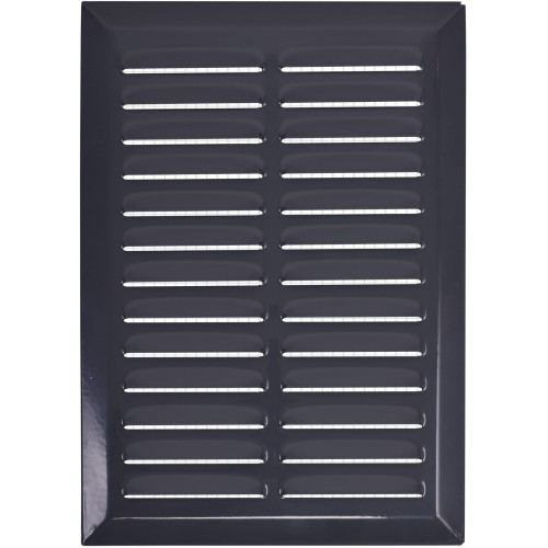 Kratka wentylacyjna 14x21 grafitowa skośna