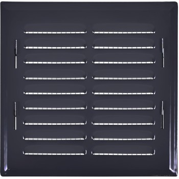 Kratka wentylacyjna 14x14 antracyt skośna