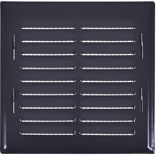 Kratka wentylacyjna 14x14 antracyt skośna