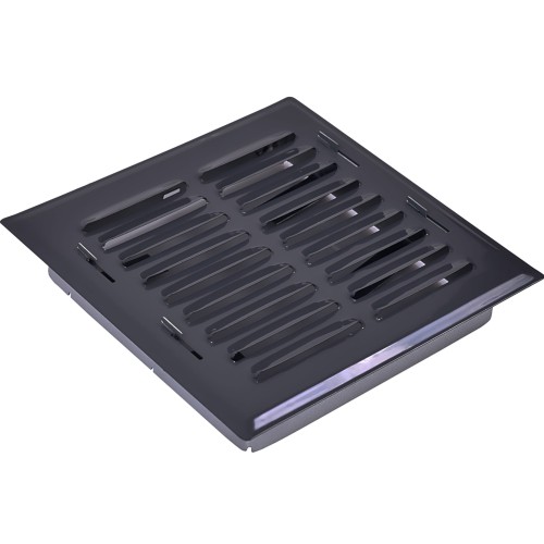 Kratka wentylacyjna 14x14 antracyt skośna