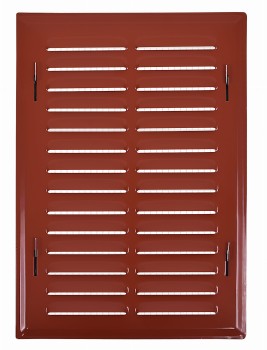 Kratka wentylacyjna 14x21 ceglasta skośna