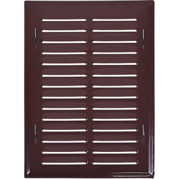 Kratka wentylacyjna 14x21 brązowa skośna