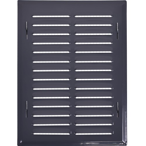 Kratka wentylacyjna 14x21 grafitowa skośna