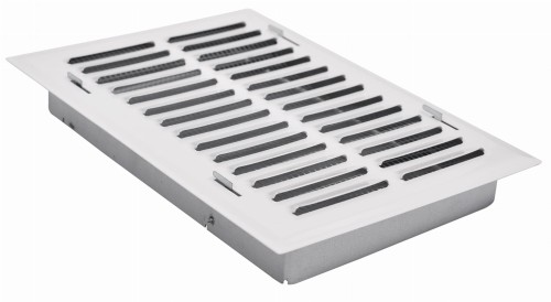 Kratka wentylacyjna 14x21 biała skośna