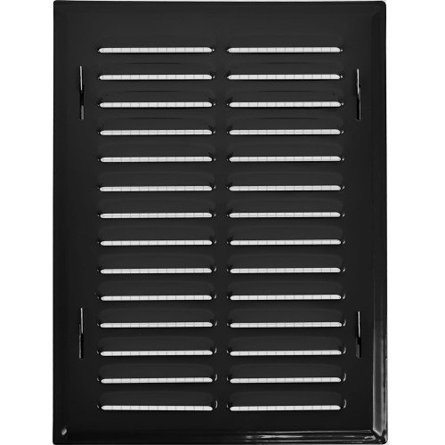 Kratka wentylacyjna 14x21 czarna skośna