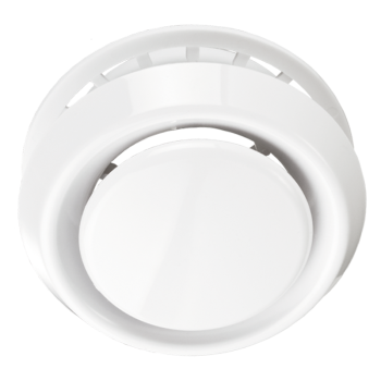 Anemostat uniwersalny z kołnierzem fi 100 