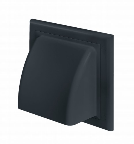 Kratka wentylacyjna z zaworem zwrotnym fi 150 grafitowy