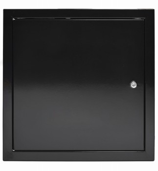 Drzwiczki rewizyjne 90x90 czarne zamek