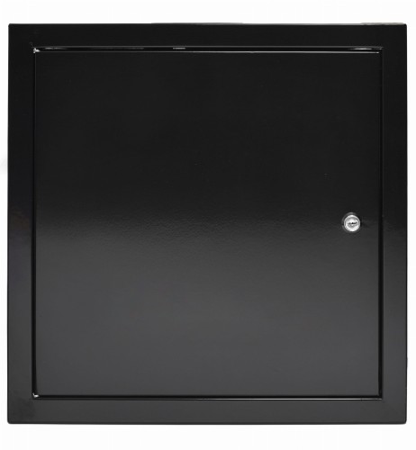 Drzwiczki rewizyjne 90x90 czarne zamek