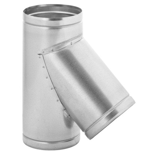 Trójnik wentylacyjny 45° fi 125 ocynkowany