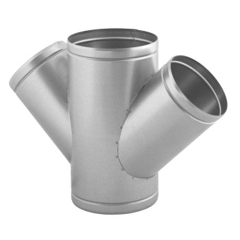 Czwórnik wentylacyjny 45° fi 80 ocynkowany