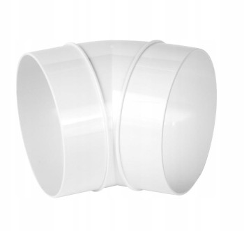 Kolano do kanałów wentylacyjnych okrągłych 45 st. fi 125 ABS Awenta KO125-23/45