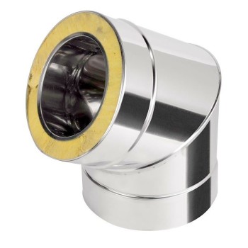 Kolano kominowe izolowane 60° fi 200/260 kwasoodporne