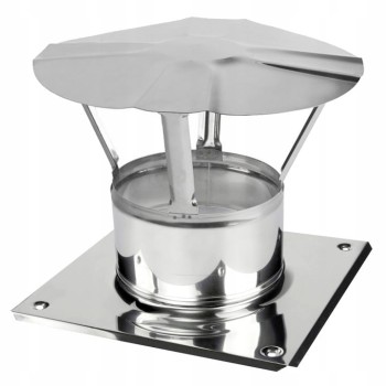 Daszek kominowy z podstawą fi 130 kwasoodporny