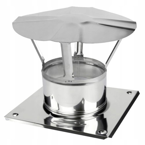 Daszek kominowy z podstawą fi 300 kwasoodporny