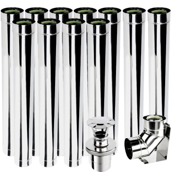 Wkład kominowy kondensacyjny fi 100/150 11 m kwasoodporny