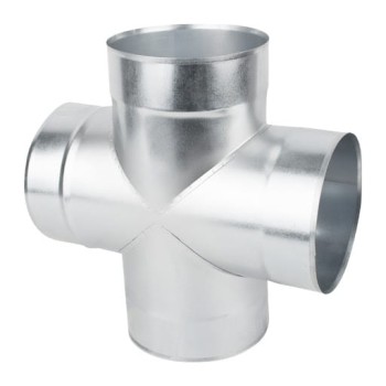 Czwórnik wentylacyjny 90° fi 250 ocynkowany