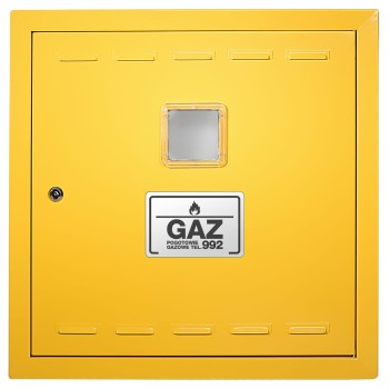 Drzwiczki gazowe 40x60 żółte z okienkiem