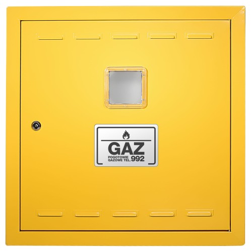 Drzwiczki gazowe 70x70 żółte PCV
