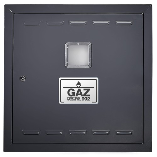 Drzwiczki gazowe 70x70 grafitowe PCV